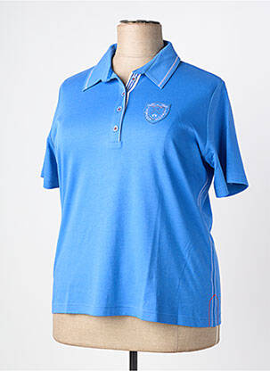 Polo stretch manches courtes bleu RABE femme