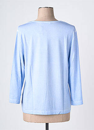 T-shirt sérigraphie avec strass manches 3/4 bleu RABE femme