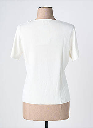 T-shirt col v manches courtes beige PAUPORTÉ femme