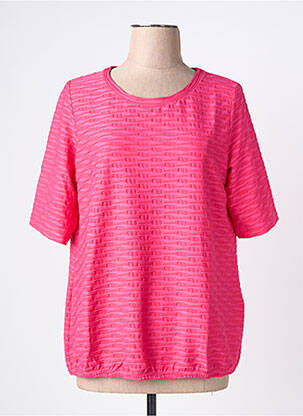 T-shirt stretch manches courtes rose RABE femme