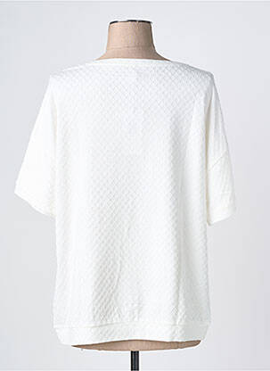 T-shirt coupe droite manches courtes blanc OLSEN femme