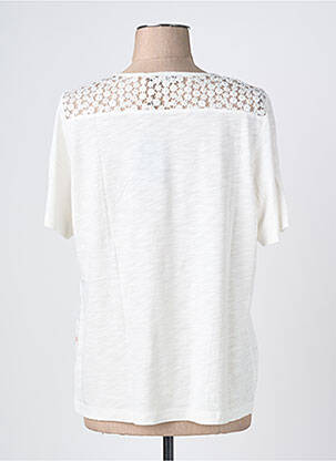 T-shirt sérigraphie avec strass manches courtes beige THOMAS RABE femme