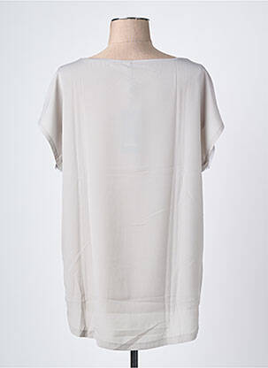 Top imprimé fantaisie manches courtes gris OLSEN femme