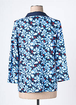 Polo stretch manches 3/4 bleu RABE femme