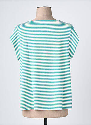 T-shirt coupe droite manches courtes vert GUITARE femme