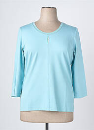 T-shirt sérigraphie avec strass manches 3/4 bleu RABE femme