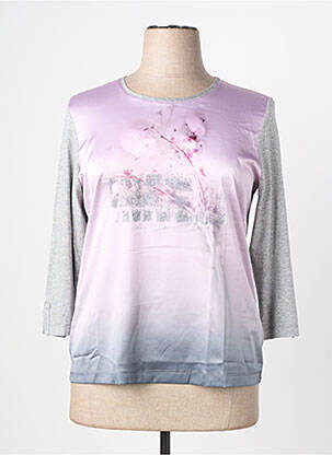 T-shirt manches 3/4 manches 3/4 gris RABE femme