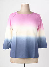 Pull stretch manches 3/4 rose THOMAS RABE femme