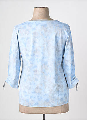 T-shirt col v manches 3/4 bleu RABE femme