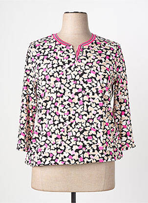 T-shirt manches 3/4 manches 3/4 rose RABE femme
