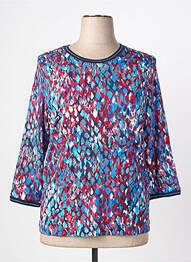 T-shirt stretch manches 3/4 bleu RABE femme