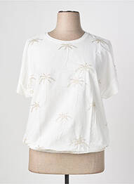 T-shirt stretch manches courtes beige RABE femme