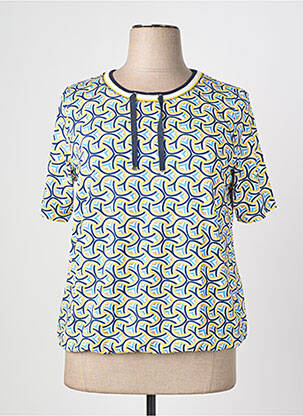 T-shirt imprimé fantaisie manches courtes bleu RABE femme