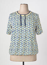 T-shirt imprimé fantaisie manches courtes bleu RABE femme