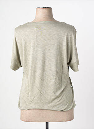 T-shirt sérigraphie avec strass manches courtes vert RABE femme