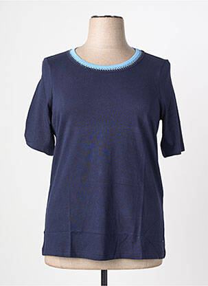 T-shirt stretch manches courtes bleu OLSEN femme