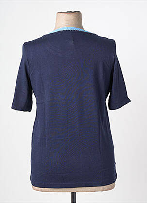 T-shirt stretch manches courtes bleu OLSEN femme