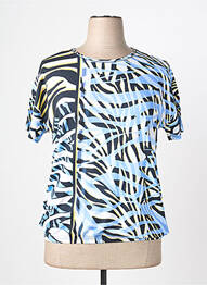 T-shirt stretch manches courtes bleu RABE femme