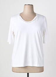 T-shirt col v manches courtes blanc RABE femme