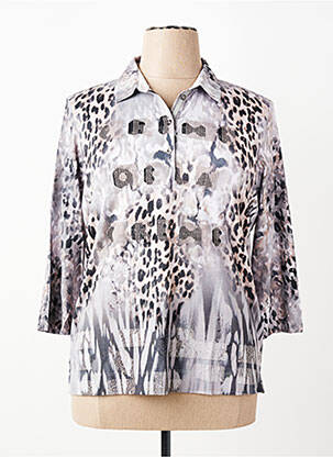 Polo manches 3/4 manches 3/4 gris RABE femme