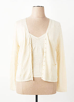 Twin-set maille fine beige FINETTE femme