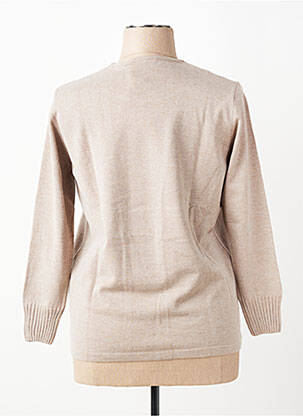 Pull coupe cintrée manches longues beige RABE femme