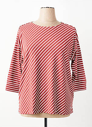 T-shirt manches 3/4 manches 3/4 rouge OLSEN femme