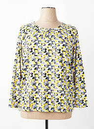 T-shirt imprimé fantaisie manches longues jaune RABE femme