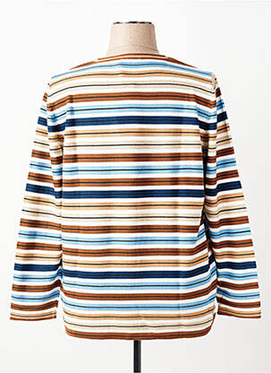 Pull coupe droite manches longues marron RABE femme
