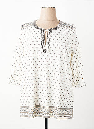 T-shirt manches 3/4 manches 3/4 blanc OLSEN femme