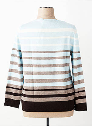 Pull coupe droite manches longues bleu OLSEN femme