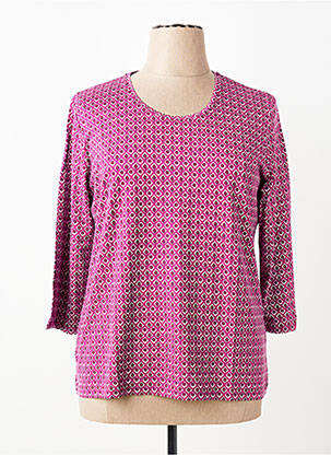 T-shirt manches 3/4 manches 3/4 violet RABE femme