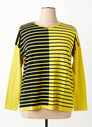 Pull coupe droite manches longues vert I.ODENA femme