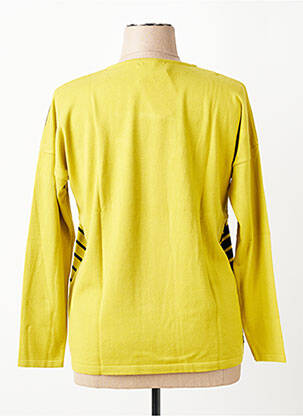 Pull coupe droite manches longues vert I.ODENA femme