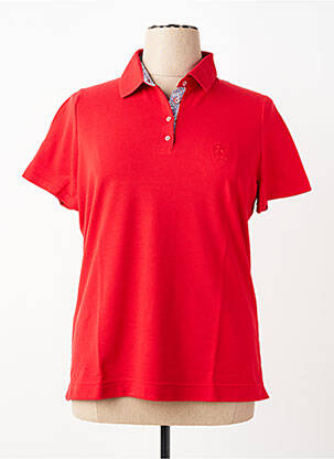 Polo coupe droite manches courtes rose PAUPORTÉ femme