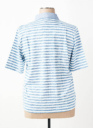 Polo coupe droite manches courtes bleu RABE femme