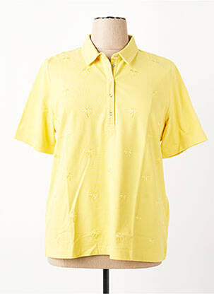 Polo coupe droite manches courtes jaune RABE femme
