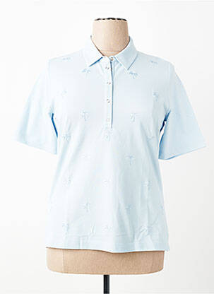 Polo coupe droite manches courtes bleu RABE femme