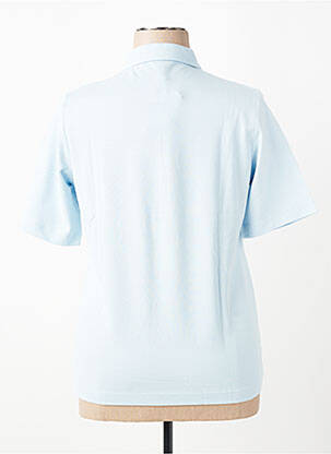 Polo coupe droite manches courtes bleu RABE femme