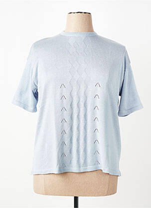 T-shirt coupe droite manches courtes bleu EDWIGE femme
