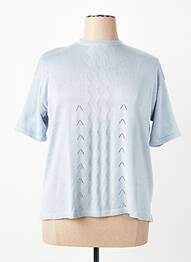 T-shirt coupe droite manches courtes bleu EDWIGE femme