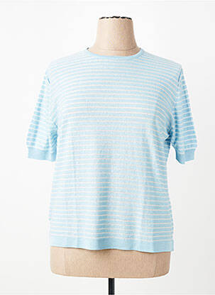 T-shirt coupe droite manches courtes bleu EDWIGE femme