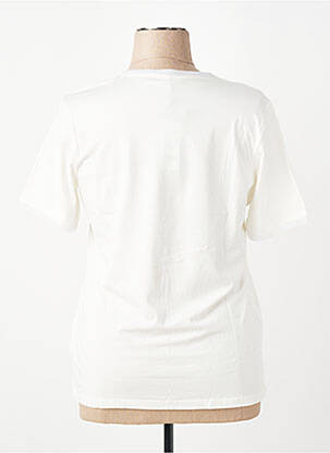 T-shirt coupe droite manches courtes blanc OLSEN femme