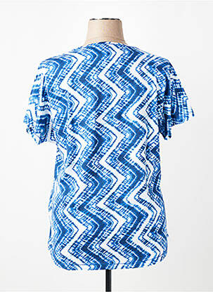 T-shirt imprimé fantaisie manches courtes bleu OLSEN femme