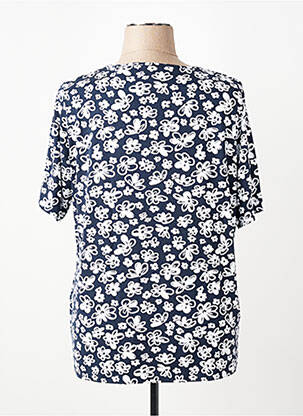 T-shirt imprimé fantaisie manches courtes bleu RABE femme
