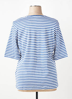 T-shirt coupe cintrée manches courtes bleu RABE femme