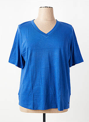 T-shirt coupe droite manches courtes bleu OLSEN femme