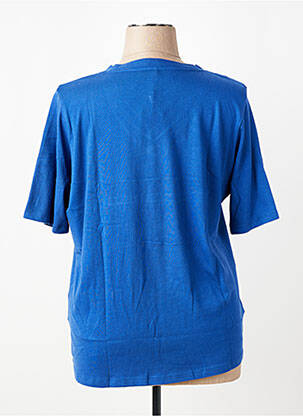 T-shirt coupe droite manches courtes bleu OLSEN femme