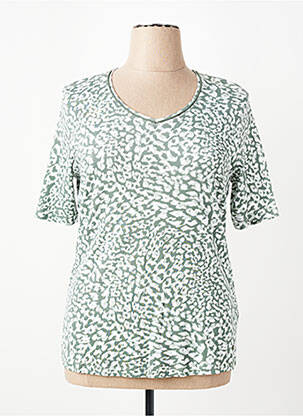 T-shirt imprimé fantaisie manches courtes vert OLSEN femme