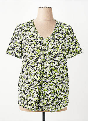 T-shirt imprimé fantaisie manches courtes vert OLSEN femme